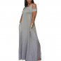 Plus Size Women Hollow Out Short Sleeve Dress