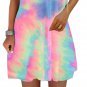 Elegant Tie Dye A-Line Beach Mini Dress