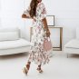 Summer Dress Short Sleeve Midi Dress Ladies