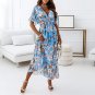 Summer Dress Short Sleeve Midi Dress Ladies