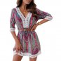 Women Y2K Lace Beach Dress