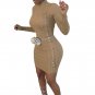 Spring Autumn Sweater Dress Long Sleeve Turtleneck