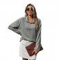 Women Lapel Sweatshirt