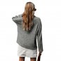 Women Lapel Sweatshirt