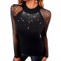 Women Sequin Solid Color Top