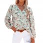 Elegant Women Chiffon Casual Lantern Sleeve Top