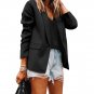 Women Fashion Leopard Print Lapel Slim Cardigan