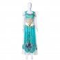 Women's Dress Aladdin Princess Jasmine Blue Outfit Cosplay Costume For Party