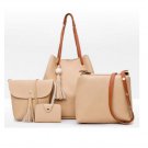 Famous brand Composite Bag 4pcs set women leather handbags