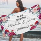Personalized Beach Towel, Beach Towel for couple, Best Beach Towel for honeymoon