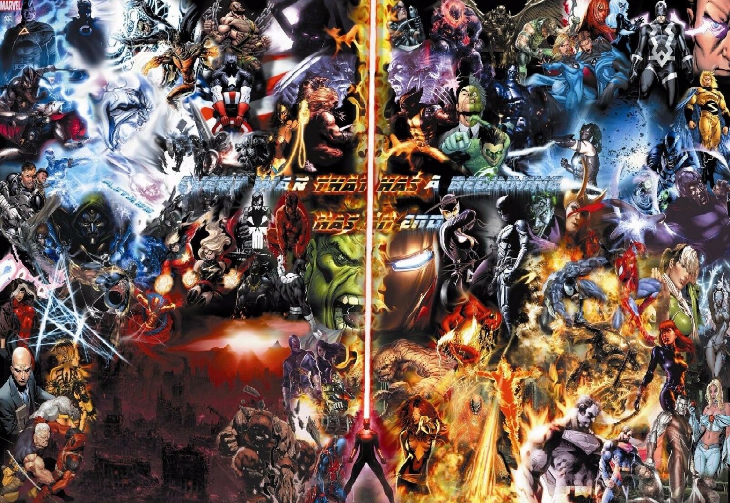 Marvel Vs Dc B Poster 13x19 inches
