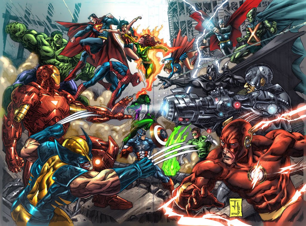 Marvel Vs Dc D Poster 13x19 inches