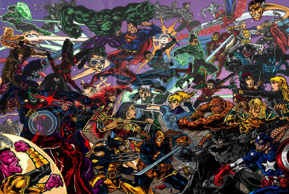 Marvel Vs Dc  Poster 13x19 inches