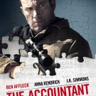 The Accountant Movie Poster Style B 13x19 inches