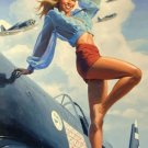 Pin Up Girl World War II Poster 13x19 inches
