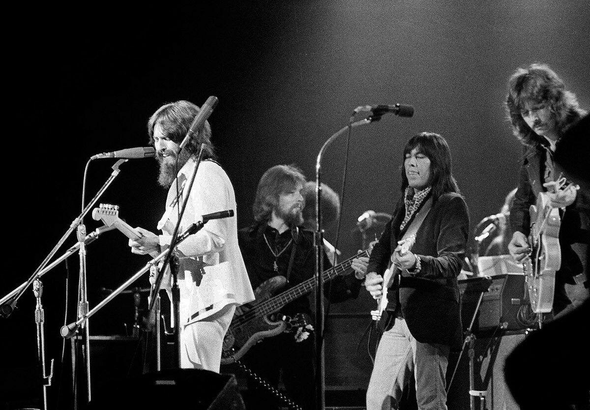 George Harrison, Klaus Voormann, Jesse Ed Davis and Eric Clapton 13x19 inches