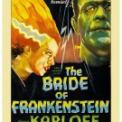 The Bride of Frankenstein Boris Karloff Movie Poster 1935 13x19 inches