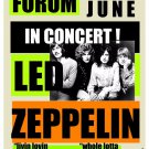Led Zeppelin at the Forum in Los Angeles Concert Poster 1973 13x19 inches