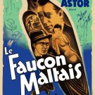 Humphrey Bogart in * The Maltese Falcon * FRENCH Movie Poster 13x19 inches