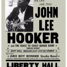 John Lee Hooker at Liberty Theatre Concert Poster 1975 13x19 inches