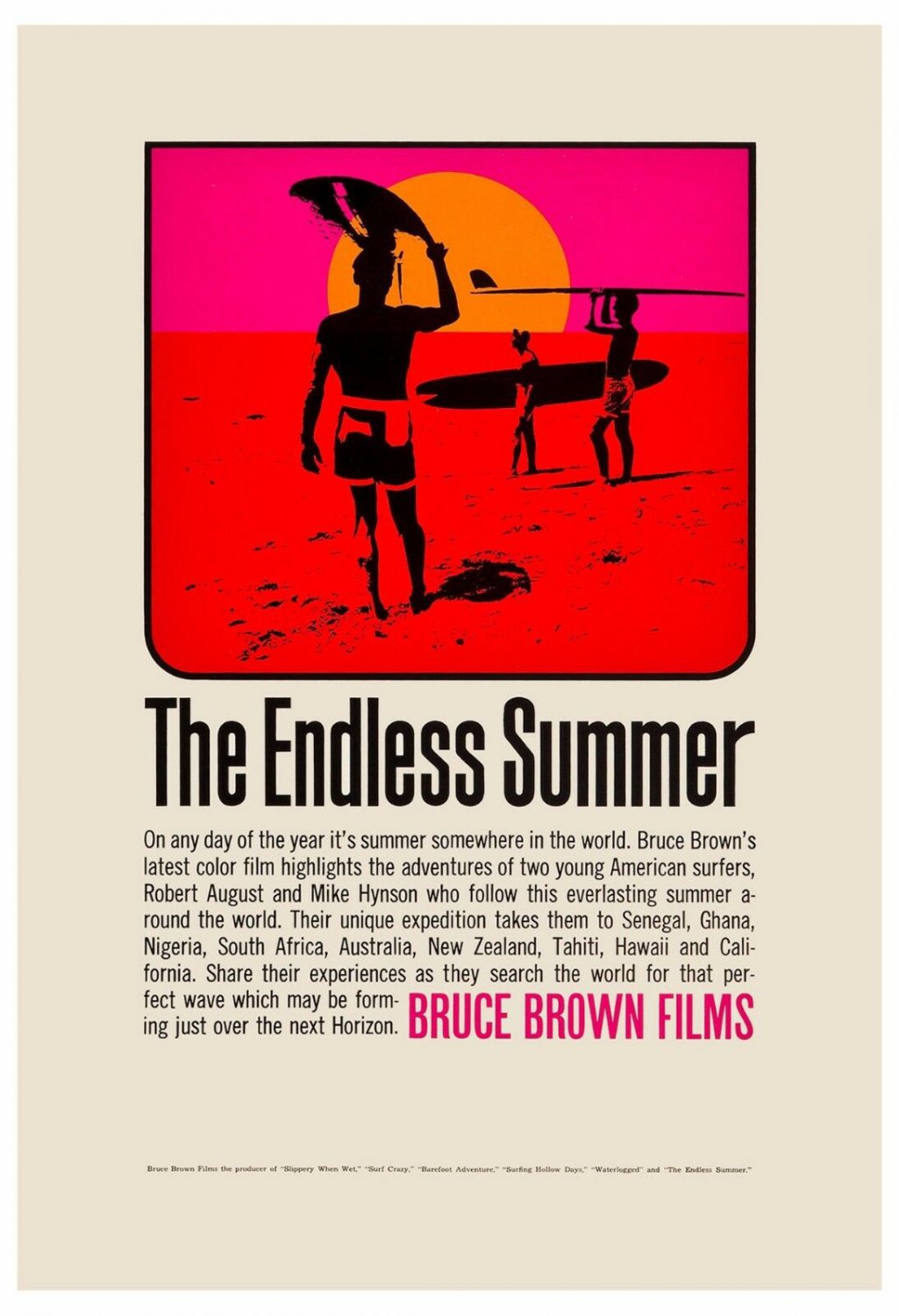 Surf Classic: ENDLESS SUMMER Movie Poster 196613x19 inches