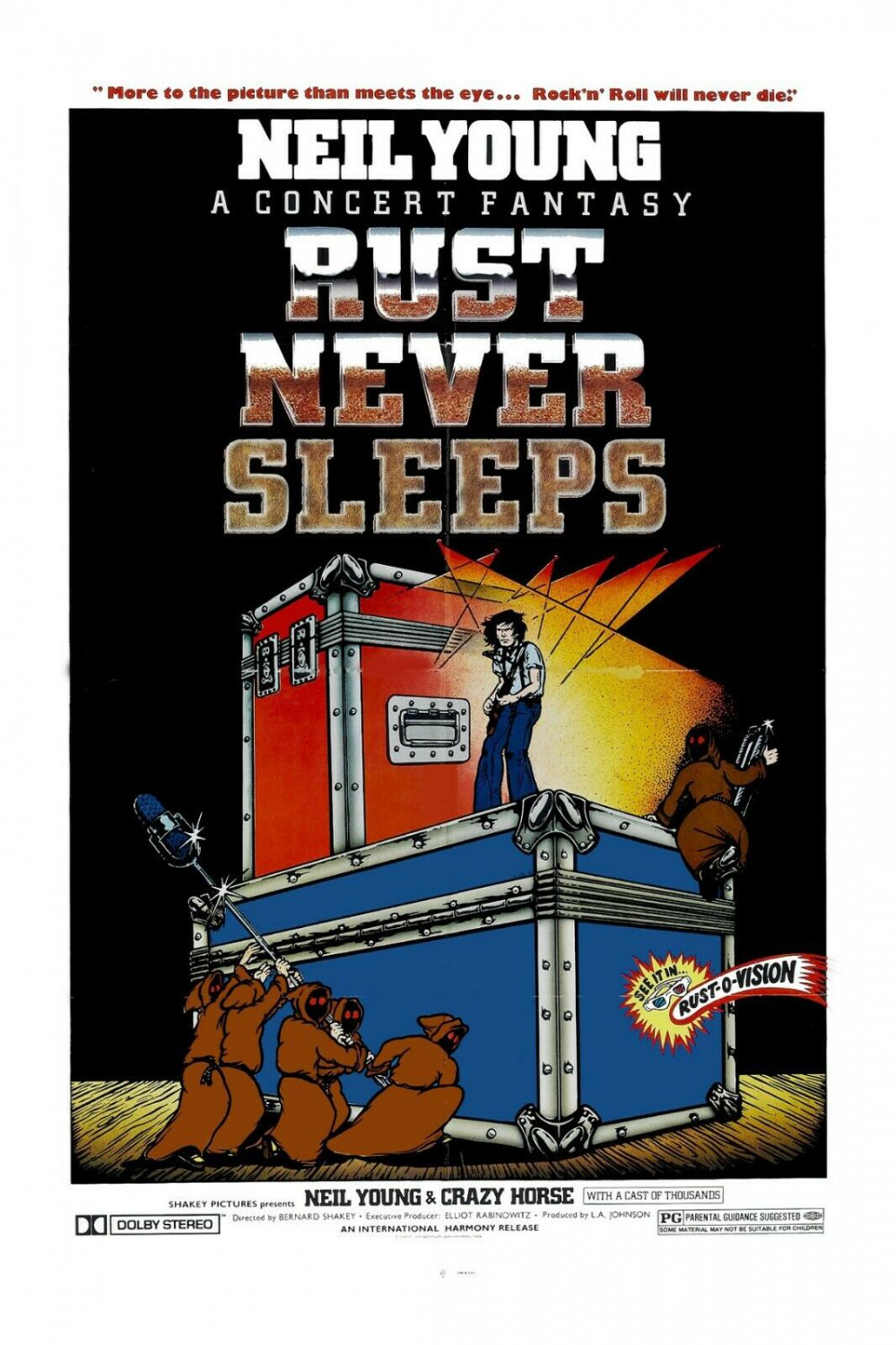 Neil Young & Crazy Horse *Rust Never Sleeps * Movie Poster 1979 13x19 inches