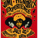 Jimi Hendrix at Baton Rouge LA. Concert Poster 196813x19 inches