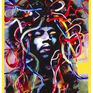 Jimi Hendrix at Stuttgart Germany Concert Poster 1969 13x19 inches