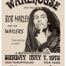 Bob Marley & Wailers at The Warehouse in New Orleans Concert Poster 1978 13x19 inches