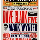 The Dave Clark Five at Hippodrome in UK Concert Poster 1964 13x19 inches