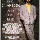 Eric Clapton & Stevie Ray Vaughan at Alpine Theatre Concert Poster 1990 13x19 inches