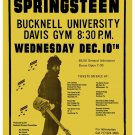 Bruce Springsteen at Bucknell University Concert Poster 1974 13x19 inches