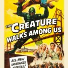 The Creature Walks Among Us Movie Poster 1956 13x19 inches