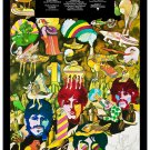 1960's The Beatles Yellow Submarine German Movie Window Card Promo 13x19 inches