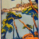 1925 Menton Poster by Roger Broders Poster 13x19 inches