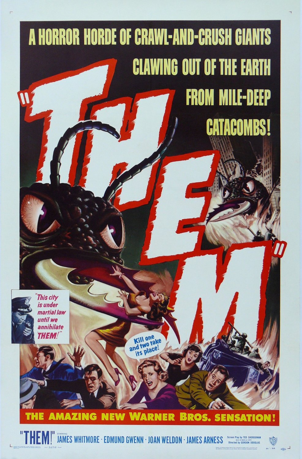 Horror Science Fiction Movie Poster 13x19 inches