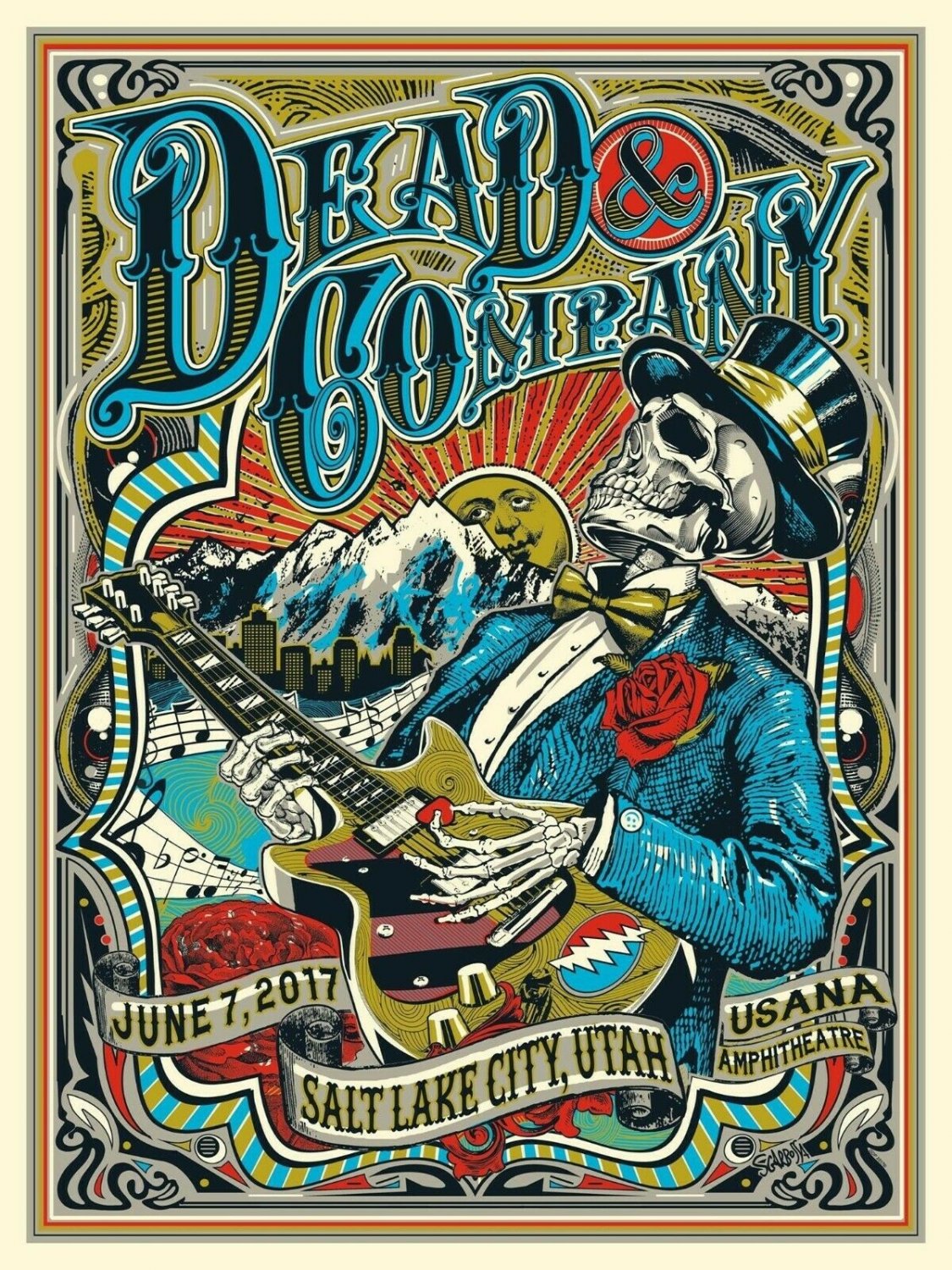 Dead & the Company Band Poster 13x19 inches