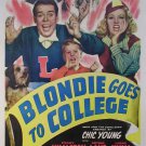 Blondie Goes to College Movie Poster 13x19 inches
