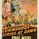 Commandos Strike at Dawn Movie Poster 13x19 inches