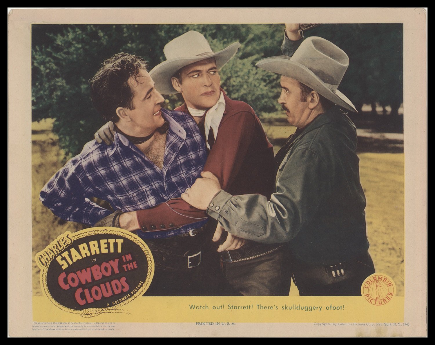 Cowboy in the Clouds Version A Movie Poster 13x19 inches