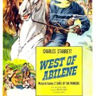 West of Abilene Movie Poster 13x19 inches