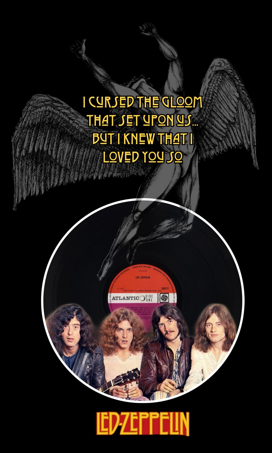 Led Zeppelin TV Poster 13x19 inches