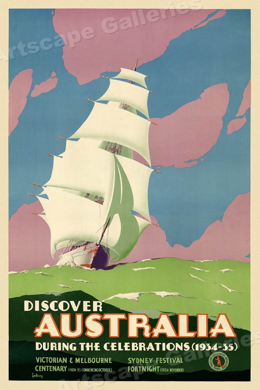 Australia Travel Poster 13x19 inches
