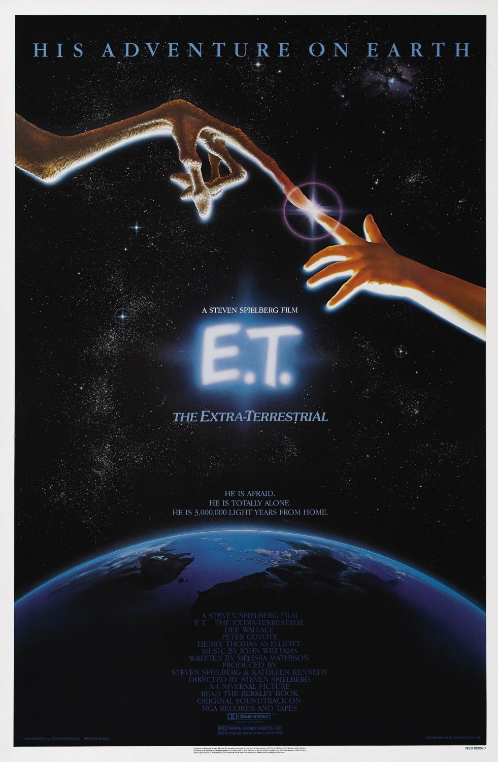 E.T Extra 1982 Movie Poster 13x19 inches