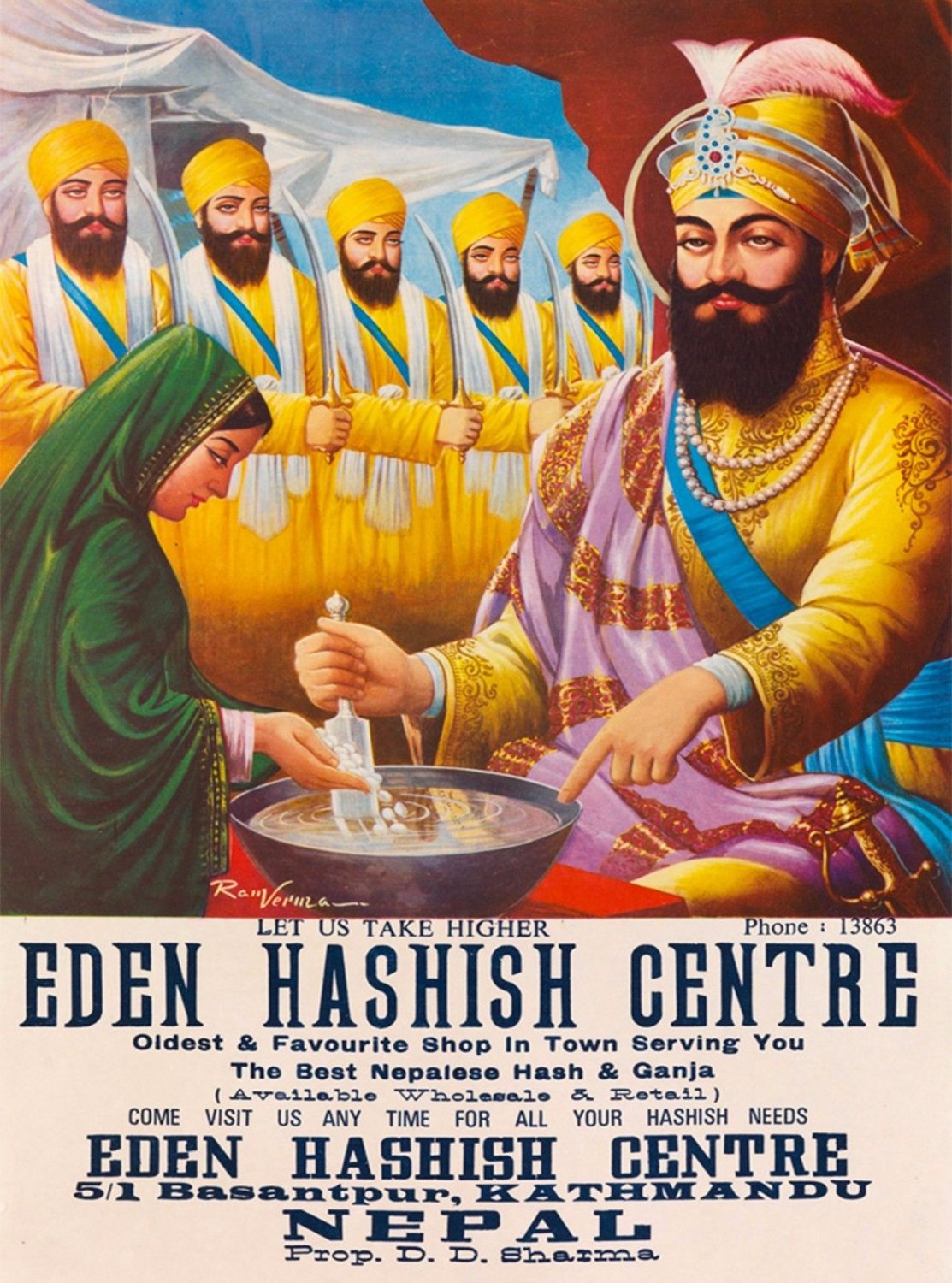 Eden Hashish Centre Poster 13x19 inches