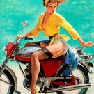 Gil Elvgren Skirting the Issue Breezing up 1956 Poster 13x19 inches