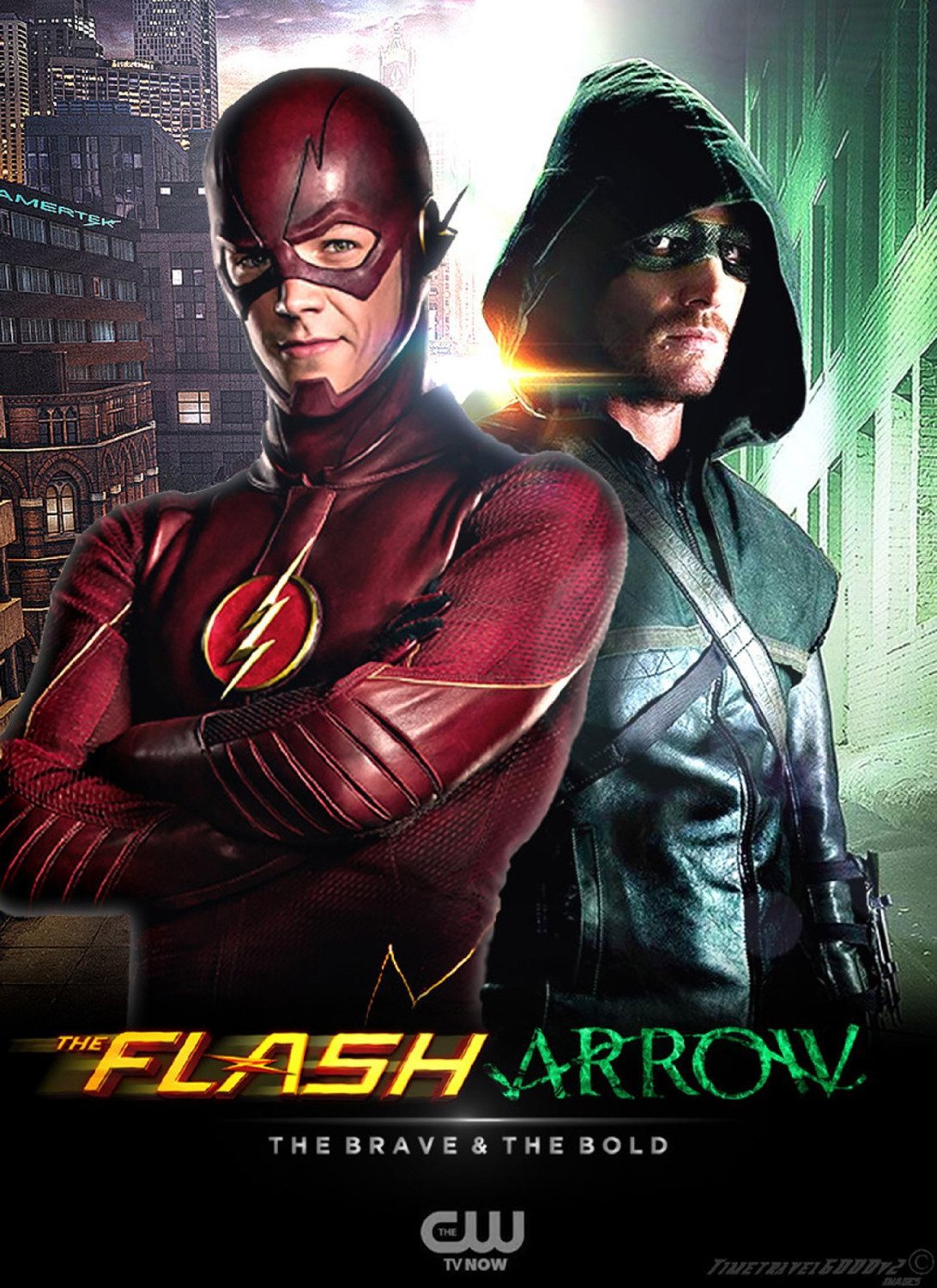 the Flash and Arrow TV Show Poster 13x19 inches