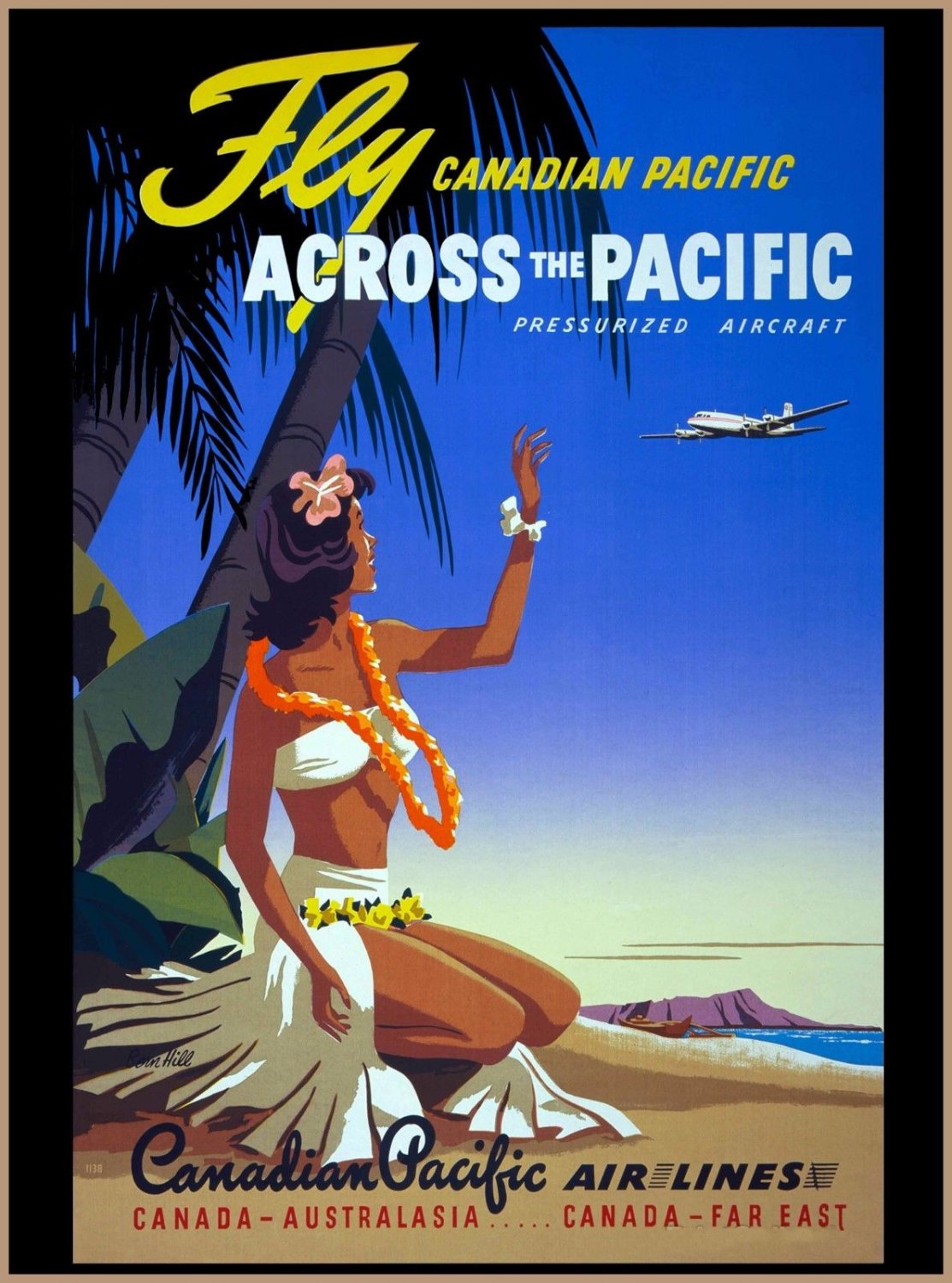 Fly Canadian Pacific Travel Poster 13x19 inches