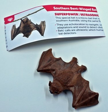 Southern Bent Winged Bat - Yowie Collection Miniature Animal Figure Toys