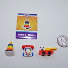 Worlds Smallest Micro Toy Box Series 1 Fisher Price Lot Phone Little People Rock